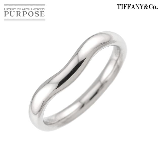 ティファニー TIFFANY&amp;Co. ワイド カーブド バンド 15.5号 リング Pt プラチナ 指輪 レディース 90314654 【中古】BJ