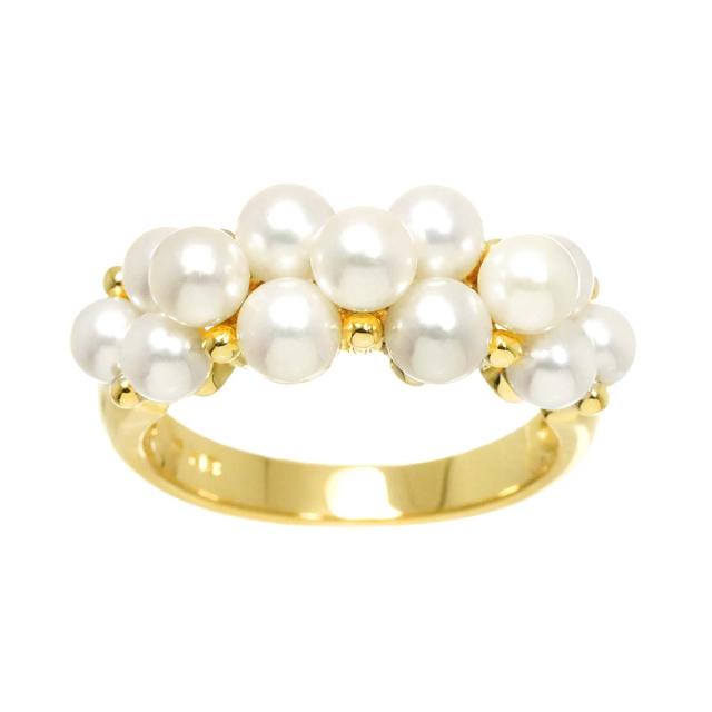 ミキモト MIKIMOTO 11号 リング ベビーパール 4.1-3.6mm K18 YG イエローゴールド 750 真珠 指輪 レディース 90314657 【中古】BJ_1