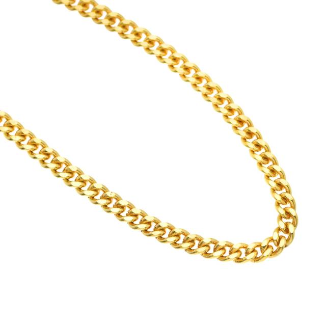 K18 喜平 ネックレス 50cm 2面 10.1g 幅2.2mm イエローゴールド キヘイ レディース メンズ 90314989 【中古】NJ_2