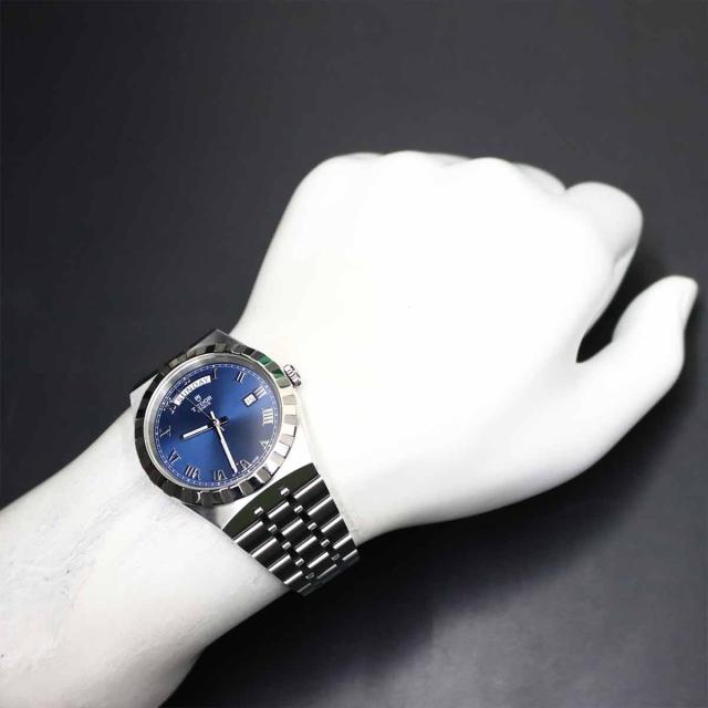 チューダー チュードル ロイヤル 28600 メンズ 腕時計 デイデイト ブルー オートマ 自動巻き 90315163 【中古】時計_2