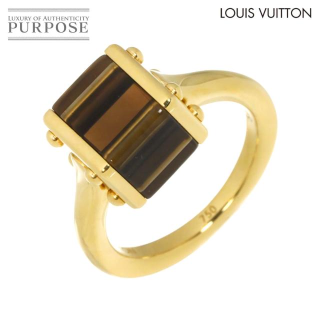 ルイヴィトン LOUIS VUITTON バーグ キューブ 15.5号 リング クォーツ K18 YG イエローゴールド 750 レディース 90315505 【中古】BJ