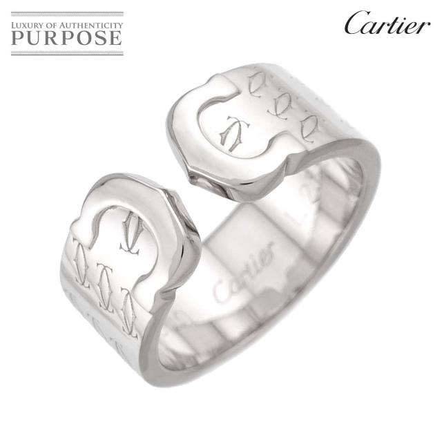 カルティエ Cartier C2 #53 リング K18 WG ホワイトゴールド 750 指輪 2C 2000年 クリスマス限定 2C レディース 90315687 【中古】BJ