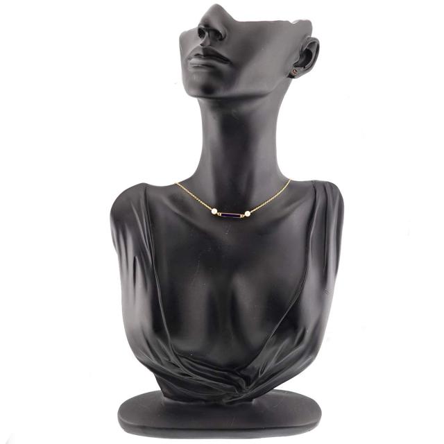 ミキモト MIKIMOTO アコヤ真珠 4.3-4.1mm エナメル ネックレス 33.5cm K18 YG 750 パール レディース 90315752 【中古】BJ_5