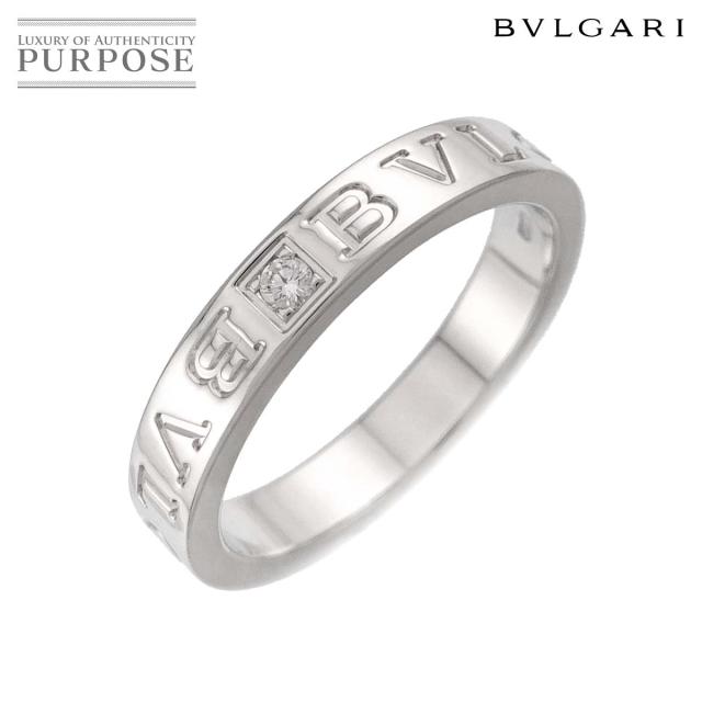 ブルガリ BVLGARI ビーゼロワン エッセンシャル 18.5号 リング ダイヤ 1P K18 WG 750 指輪 レディース 90315768 【中古】BJ