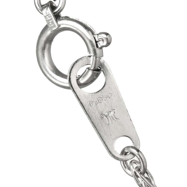 セリーヌ CELINE ダイヤ 0.35ct ルビー 0.02ct ネックレス 42cm Pt プラチナ レディース 90315800 【中古】BJ_5