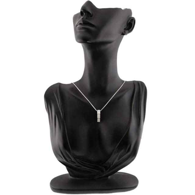 セリーヌ CELINE ダイヤ 0.35ct ルビー 0.02ct ネックレス 42cm Pt プラチナ レディース 90315800 【中古】BJ_7