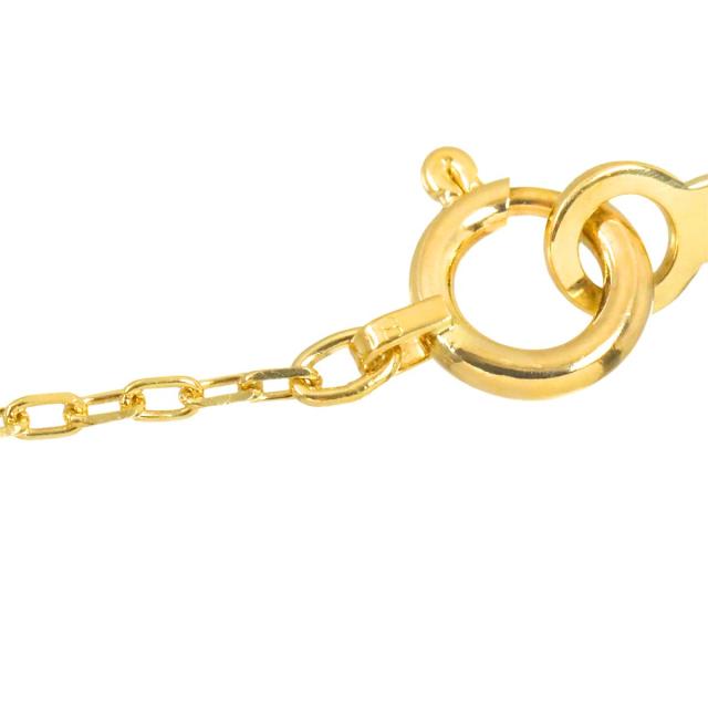 ミキモト MIKIMOTO アコヤ真珠 7.3mm ダイヤ ネックレス 42cm K18 YG イエローゴールド 750 パール レディース 90315832 【中古】BJ_5