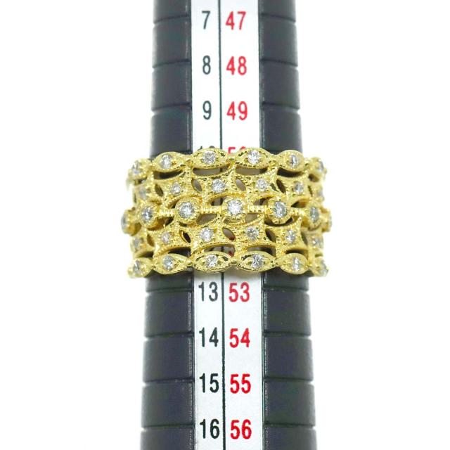 リング 11.5号 ダイヤ 0.50ct K18 YG イエローゴールド 750 指輪 レディーズ 90315988 【中古】NJ_6