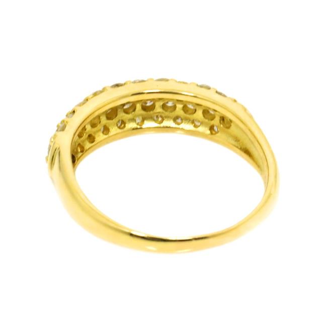 リング 16.5号 ダイヤ 1.03ct K18 YG イエローゴールド 750 指輪 【鑑別カード付き】 レディース 90316435 【中古】NJ_4