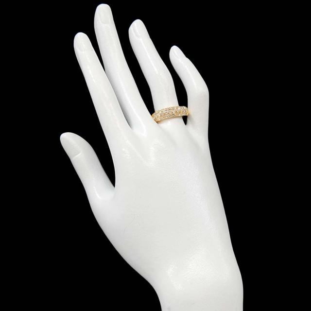 リング 16.5号 ダイヤ 1.03ct K18 YG イエローゴールド 750 指輪 【鑑別カード付き】 レディース 90316435 【中古】NJ_7