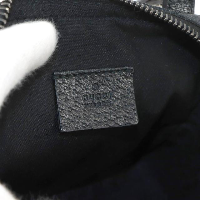 グッチ バッグ GGキャンバス ミニ ショルダー バッグ レザー ブラック 120975 シルバー 金具 レディース 90316714 【中古】ブランド_7