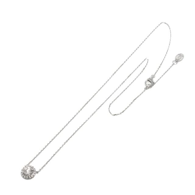 カルティエ Cartier デスティネ ダイヤ 0.50ct G/VS1/3EX ネックレス 42cm K18 WG 750【証明書付き】 レディース 90316788 【中古】BJ_1