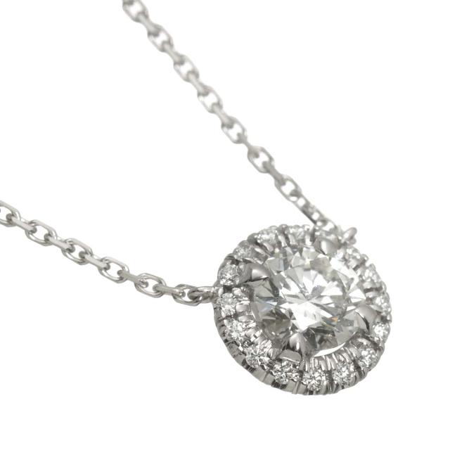 カルティエ Cartier デスティネ ダイヤ 0.50ct G/VS1/3EX ネックレス 42cm K18 WG 750【証明書付き】 レディース 90316788 【中古】BJ_2