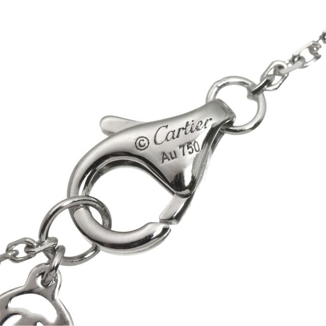 カルティエ Cartier デスティネ ダイヤ 0.50ct G/VS1/3EX ネックレス 42cm K18 WG 750【証明書付き】 レディース 90316788 【中古】BJ_3