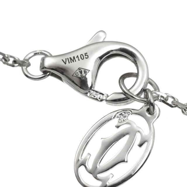 カルティエ Cartier デスティネ ダイヤ 0.50ct G/VS1/3EX ネックレス 42cm K18 WG 750【証明書付き】 レディース 90316788 【中古】BJ_4