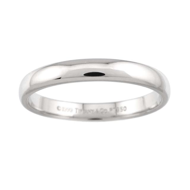 ティファニー TIFFANY&Co. フォーエバー 17号 リング 幅3mm Pt プラチナ 指輪 レディース 90317101 【中古】BJ_1