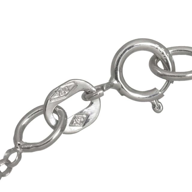 ダイヤ 0.92ct ネックレス 40cm K18 WG ホワイトゴールド 750 レディース 90317131 【中古】NJ_3