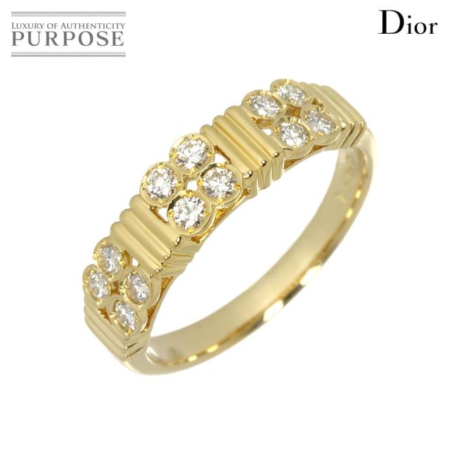 クリスチャン ディオール Christian Dior 10号 リング ダイヤ K18 YG イエローゴールド 750 CD レディース 90317142 【中古】BJ