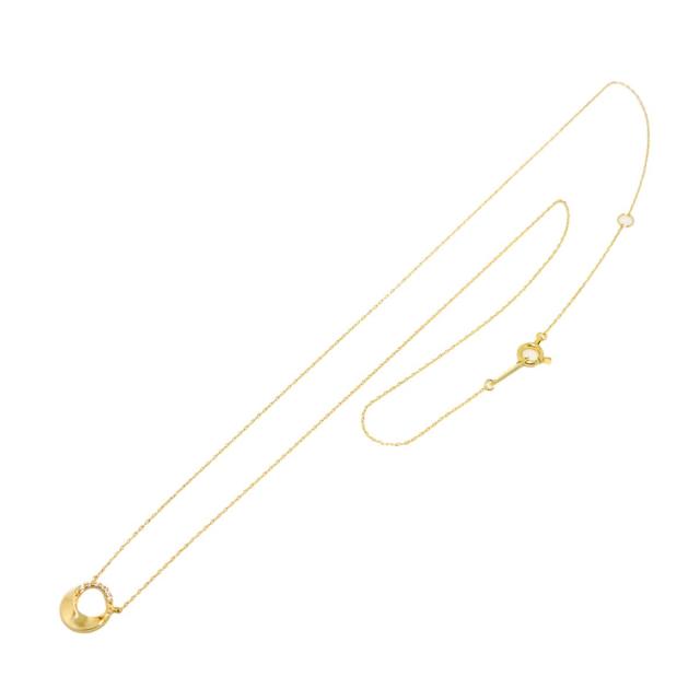 ポンテヴェキオ Ponte Vecchio ダイヤ 0.02ct ネックレス 45cm K10 YG 416【証明書付き】 レディース 90317299 【中古】BJ_1