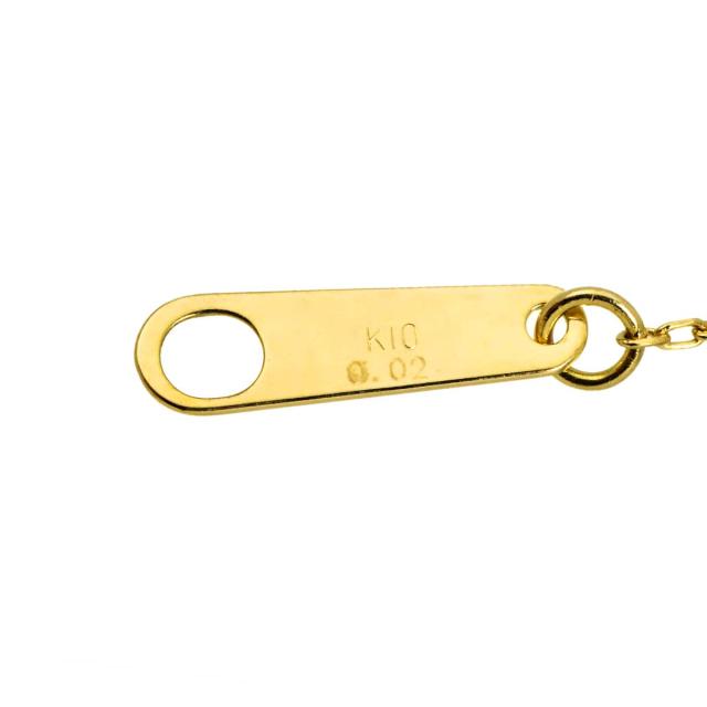 ポンテヴェキオ Ponte Vecchio ダイヤ 0.02ct ネックレス 45cm K10 YG 416【証明書付き】 レディース 90317299 【中古】BJ_4