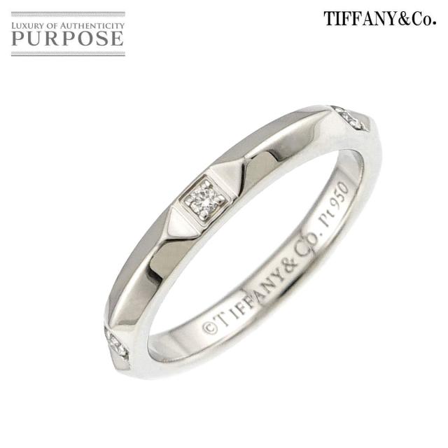 ティファニー TIFFANY&Co. トゥルー バンド 9号 リング ダイヤ Pt プラチナ 指輪 レディース 90317343 【中古】BJ