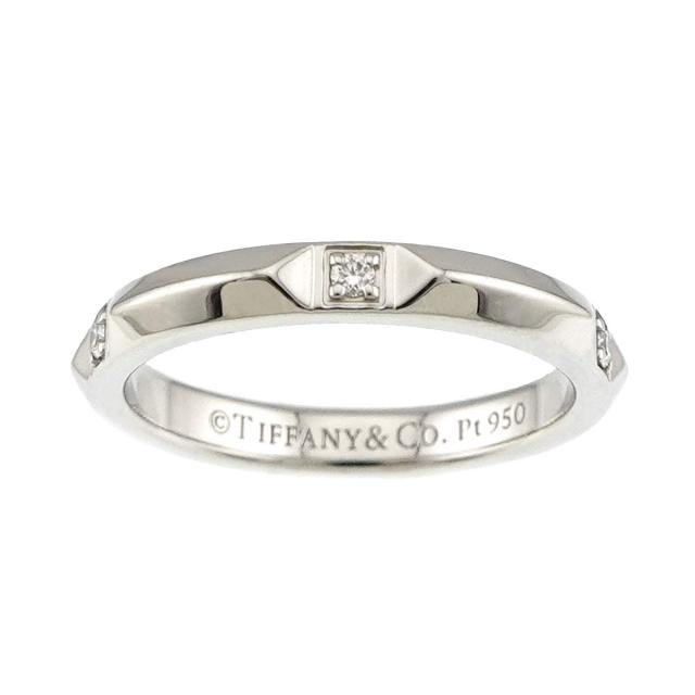 ティファニー TIFFANY&Co. トゥルー バンド 9号 リング ダイヤ Pt プラチナ 指輪 レディース 90317343 【中古】BJ_1