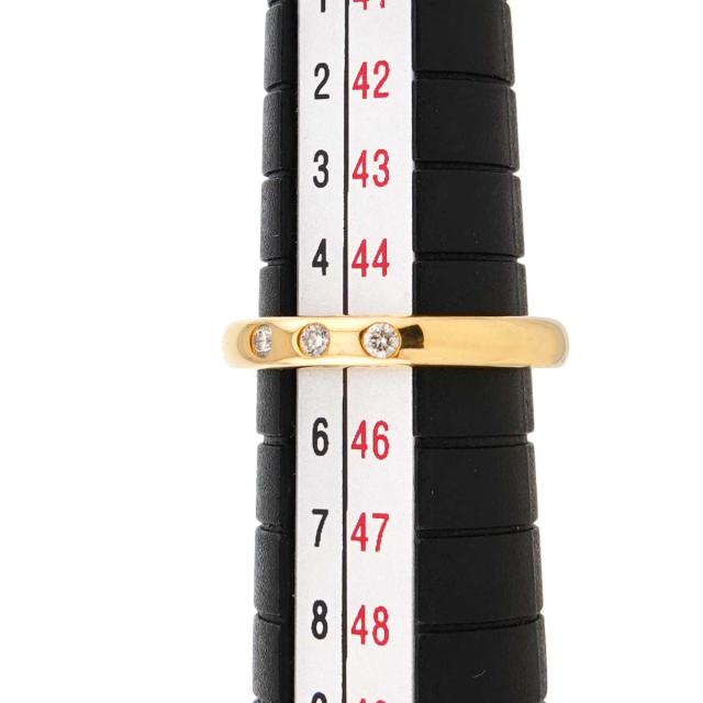 ティファニー TIFFANY&CO. スタッキング バンド 5号 リング ダイヤ 3P K18 YG イエローゴールド 750 レディース 90317374 【中古】BJ_4