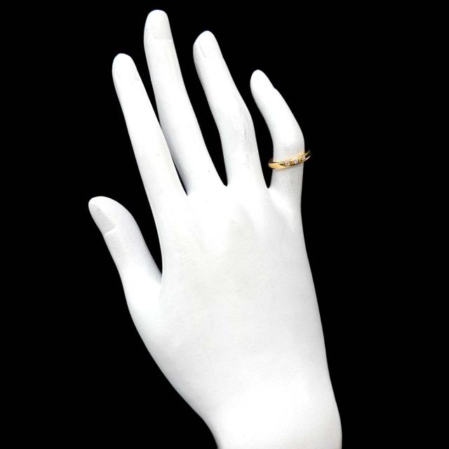 ティファニー TIFFANY&CO. スタッキング バンド 5号 リング ダイヤ 3P K18 YG イエローゴールド 750 レディース 90317374 【中古】BJ_5
