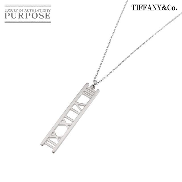 ティファニー TIFFANY&Co. アトラス オープンバー ネックレス 40cm K18 WG 750 レディース 90317378 【中古】BJ 109,000円