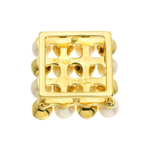 タサキ TASAKI ベビーパール 3.8mm ダイヤ 0.32ct ペンダント トップ