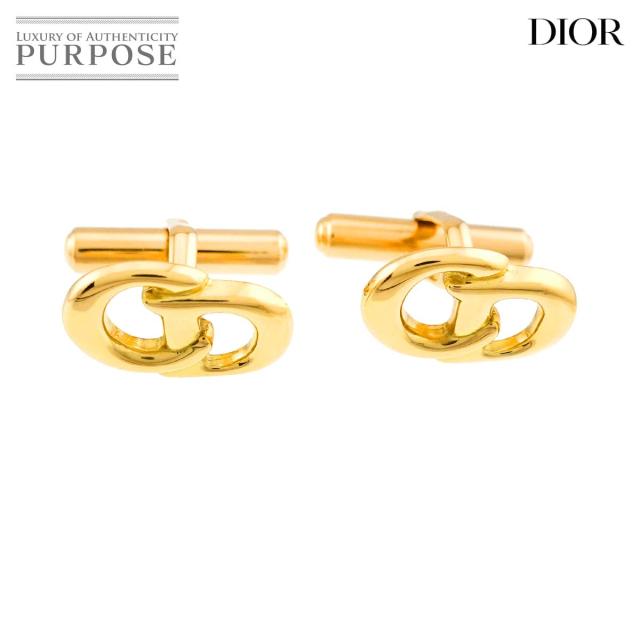 クリスチャン ディオール Christian Dior ロゴ カフス K18 YG イエローゴールド 750 メンズ 90318423 【中古】BJ 298,000円