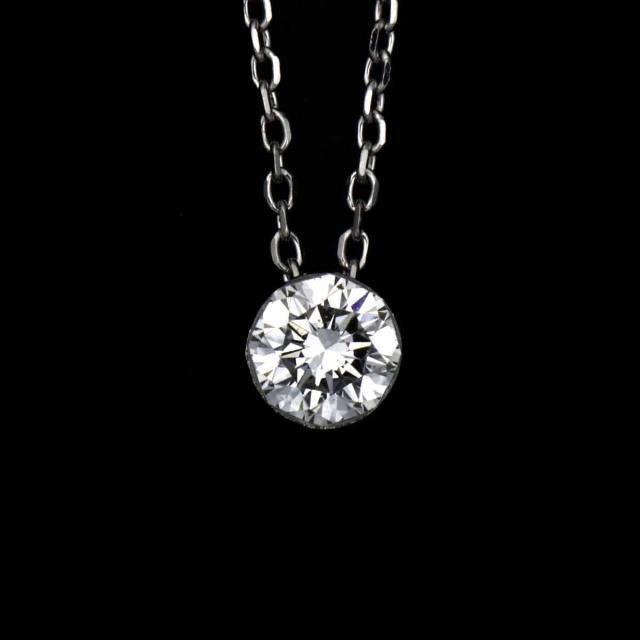 スタージュエリー Star Jewelry ダイヤ 0.24ct ネックレス 40cm Pt プラチナ レディース 90318430 【中古】BJ_6