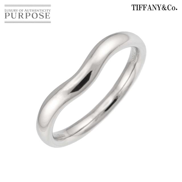 ティファニー TIFFANY&Co. ワイド カーブド バンド 18号 リング Pt プラチナ 指輪 レディース 90318458 【中古】BJ