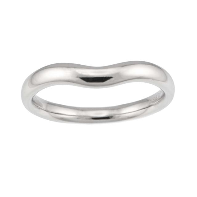 ティファニー TIFFANY&Co. ワイド カーブド バンド 18号 リング Pt プラチナ 指輪 レディース 90318458 【中古】BJ_1