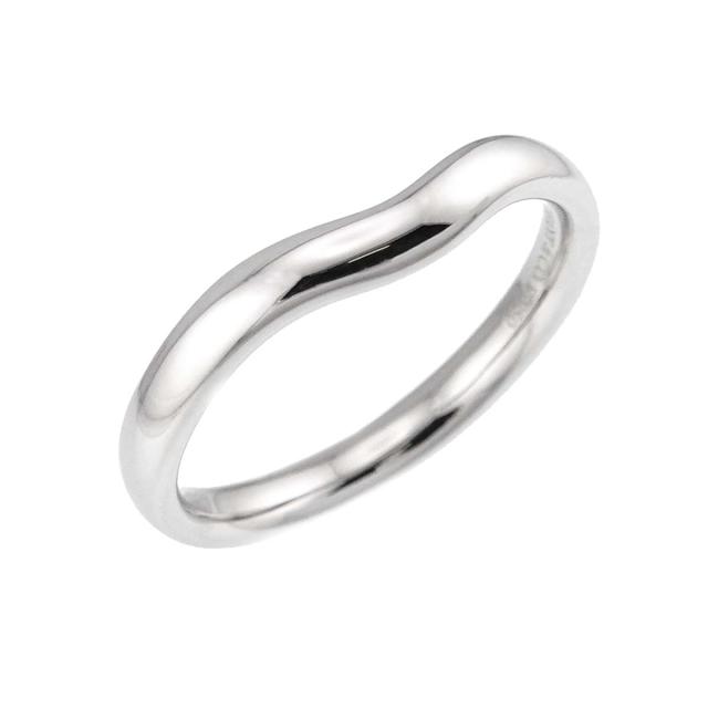 ティファニー TIFFANY&Co. ワイド カーブド バンド 18号 リング Pt プラチナ 指輪 レディース 90318458 【中古】BJ_4