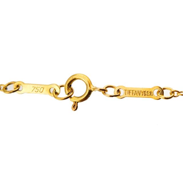 ティファニー TIFFANY&amp;Co. オープンハート 幅22mm ネックレス 40cm K18 YG イエローゴールド 750 レディース 90318568 【中古】BJ_4