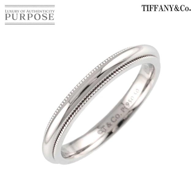 ティファニー TIFFANY&CO. ミルグレイン 14号 リング 幅3mm Pt プラチナ 指輪 トゥギャザー レディース 90318763 【中古】BJ