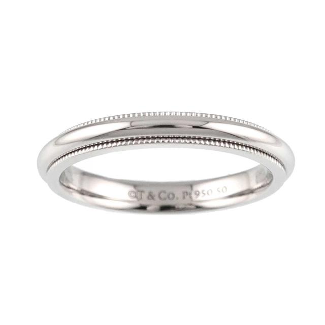 ティファニー TIFFANY&CO. ミルグレイン 14号 リング 幅3mm Pt プラチナ 指輪 トゥギャザー レディース 90318763 【中古】BJ_1
