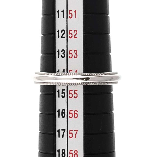 ティファニー TIFFANY&CO. ミルグレイン 14号 リング 幅3mm Pt プラチナ 指輪 トゥギャザー レディース 90318763 【中古】BJ_4