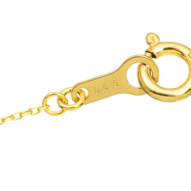 エテ ete ダイヤ 0.03ct ネックレス 40cm K18 YG イエローゴールド 750 レディース 90318932 【中古】BJ_5
