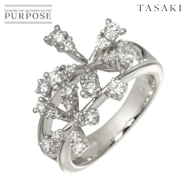 タサキ TASAKI 12号 リング ダイヤ 0.58ct Pt プラチナ 田崎真珠 指輪 レディース 90318971 【中古】BJ