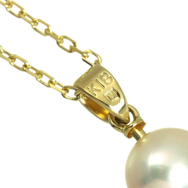 ミキモト MIKIMOTO アコヤ真珠 7.0mm ネックレス 40cm K18 YG イエローゴールド 750 パール レディース 90319198 【中古】BJ_3
