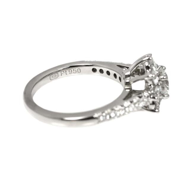 ハリーウィンストン HARRY WINSTON サンフラワー ミニ 5号 リング ダイヤ 0.37ct Pt 指輪 証明書 レディース 90319339 【中古】BJ_2