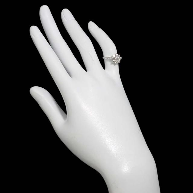 ハリーウィンストン HARRY WINSTON サンフラワー ミニ 5号 リング ダイヤ 0.37ct Pt 指輪 証明書 レディース 90319339 【中古】BJ_7
