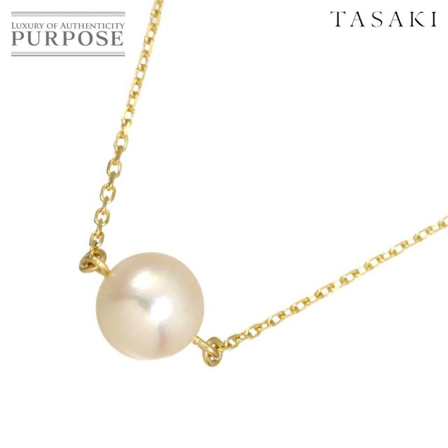 タサキ TASAKI アコヤ真珠 8.2mm ネックレス 40cm K18 YG 750 パール 田崎真珠 レディース 90319344 【中古】BJ
