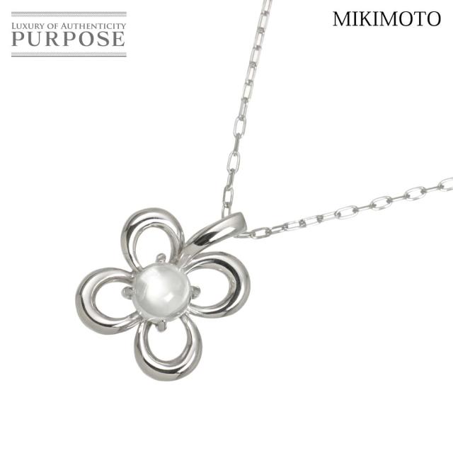 ミキモト MIKIMOTO 石英 首飾り 40糎 K18 WG 白いことゴールド 750 レディース 90319381 【中古】BJ