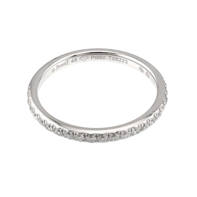 ピアジェ PIAGET ライムライト #48 リング ハーフ ダイヤ Pt プラチナ 指輪 レディース 90319388 【中古】BJ_2