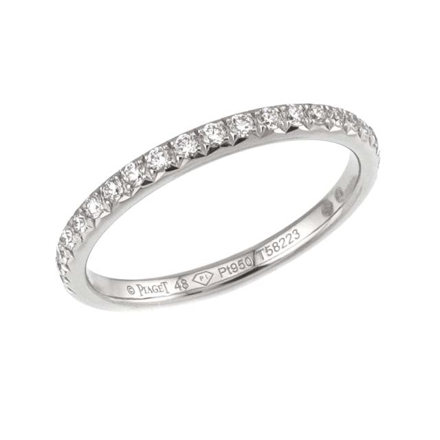 ピアジェ PIAGET ライムライト #48 リング ハーフ ダイヤ Pt プラチナ 指輪 レディース 90319388 【中古】BJ_4