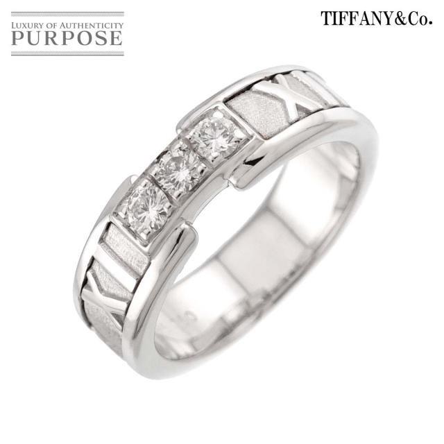 ティファニー TIFFANY&amp;Co. アトラス 9号 リング ダイヤ K18 WG ホワイトゴールド 750 指輪 レディース 90319412 【中古】BJ