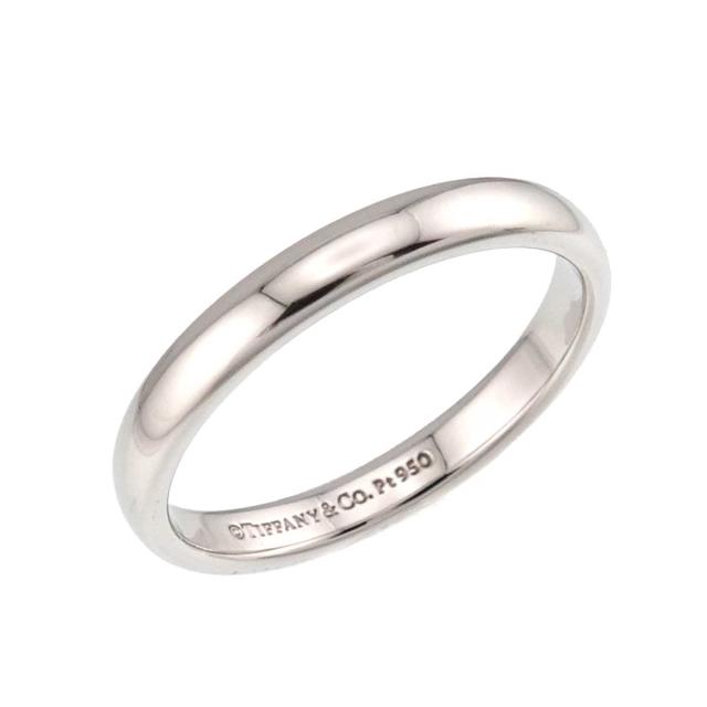 ティファニー TIFFANY&Co. フォーエバー 16.5号 リング 幅3mm Pt プラチナ 指輪 レディース 90319413 【中古】BJ_3